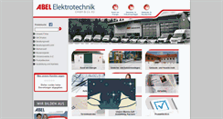 Desktop Screenshot of abel-elektrotechnik.de