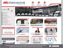 Tablet Screenshot of abel-elektrotechnik.de